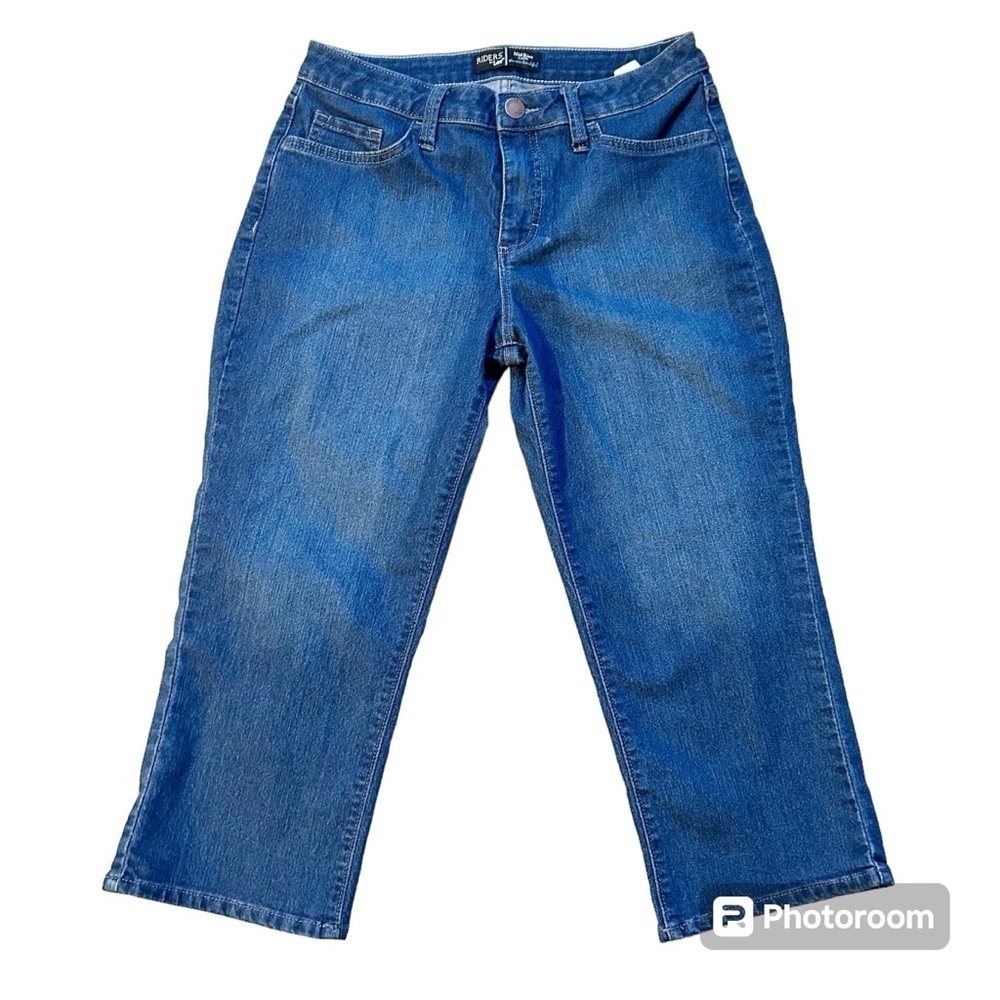 Riders by Lee Mid Rise Blue Denim Capris size 6 With Stretch Bundle and Save